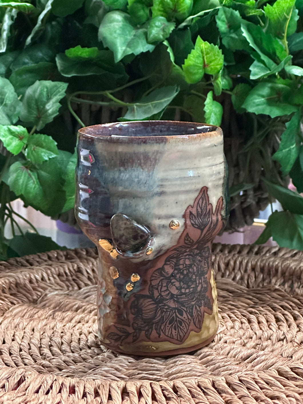 Live Free Pottery Ceremonial Garden Cup